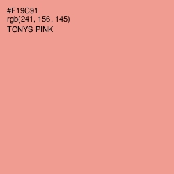 #F19C91 - Tonys Pink Color Image